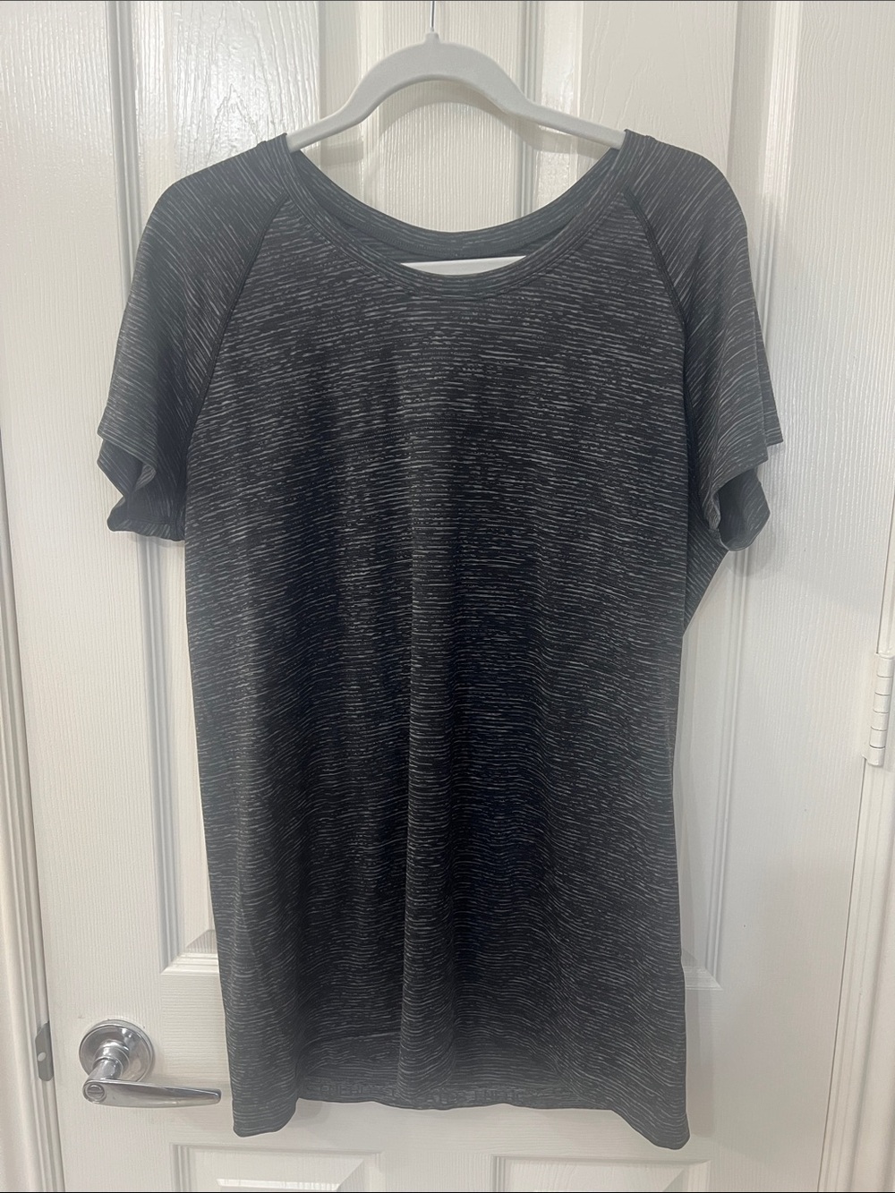 lululemon swiftly Black Heather Short Sleeve Tee